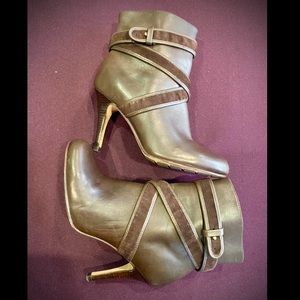 Cole Haan, Nike Air, Brown Stylish Leather Booties